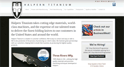 Desktop Screenshot of halperntitanium.com