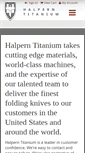 Mobile Screenshot of halperntitanium.com