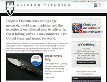 Tablet Screenshot of halperntitanium.com